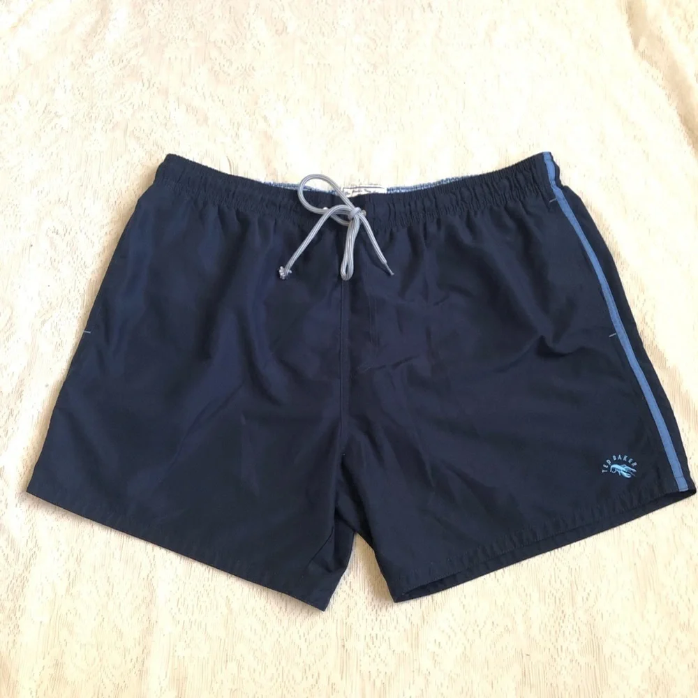 Men’s Ted Baker lined drawstring swim trunks